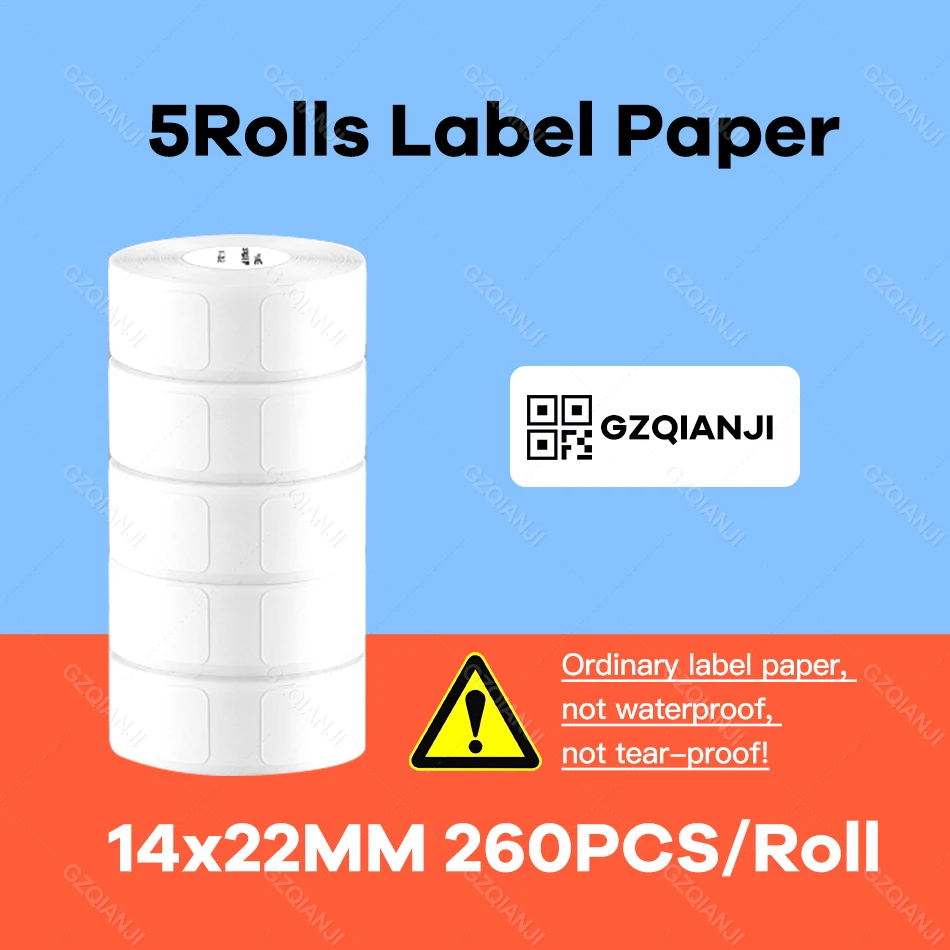 pocket printers Niimbot D110 D11 Thermal Paper Direct Sticker Labels Roll Strong Adhesive Sticker Clear Printing for Pocket Thermal Printer small sticker printer Printers