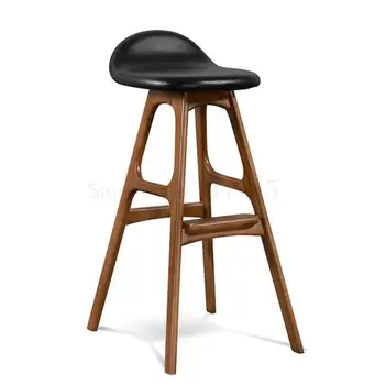 

99 Northern Wind Bar Stool High Solid Wood Contracted And Contemporary And Fashionable Furniture Originality High Stool Bar Stoo