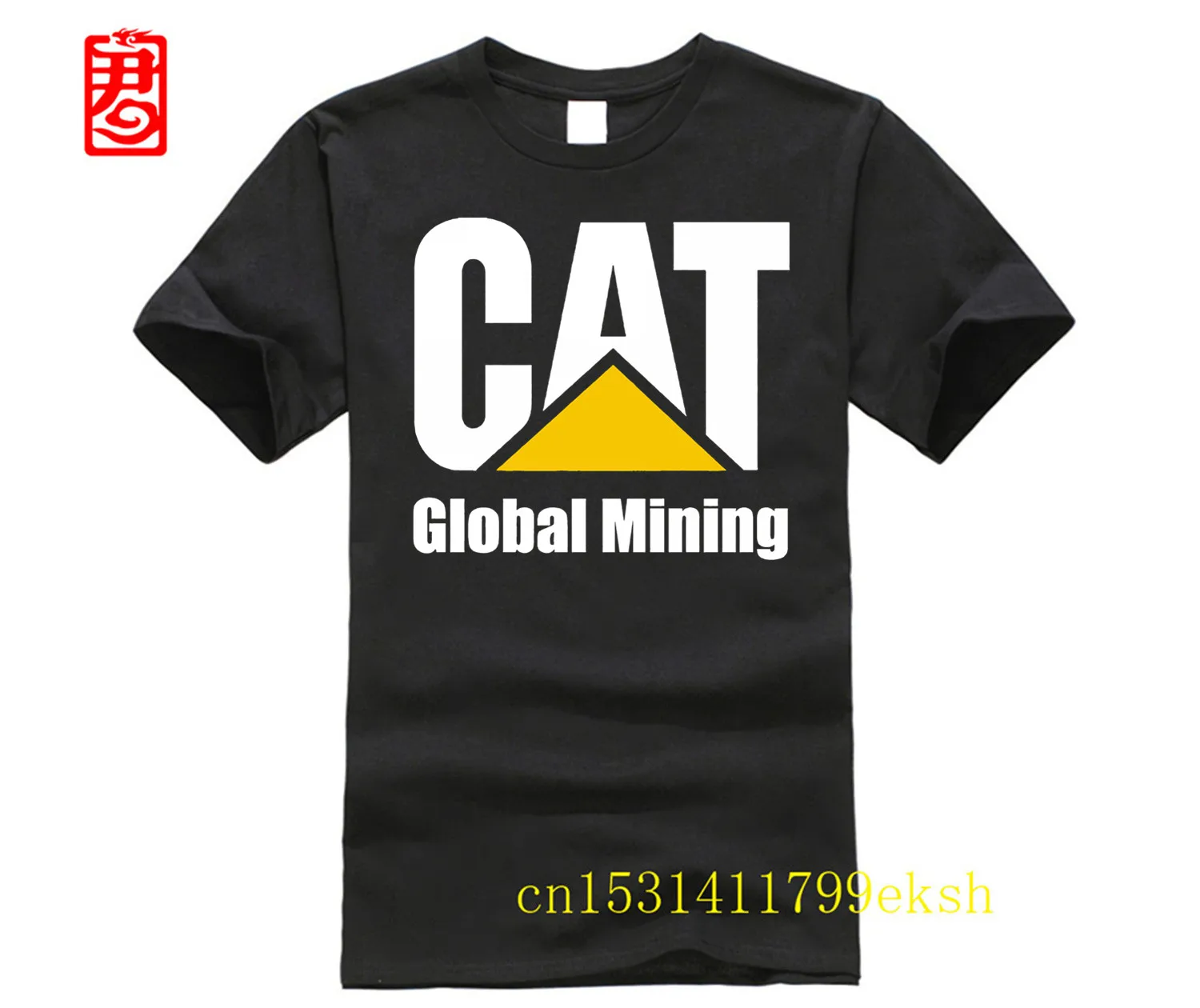 caterpillar New CAT GLOBAL MINING T-SHIRT Hip Hop Tee Shirt NEW ARRIVAL tees | Мужская одежда