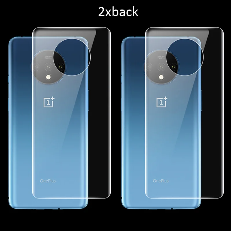 Imak Гидрогелевая пленка для Oneplus 7T Pro задняя Передняя Задняя Защитная Прозрачная Олеофобная пленка 1+ 7T - Цвет: 2xback