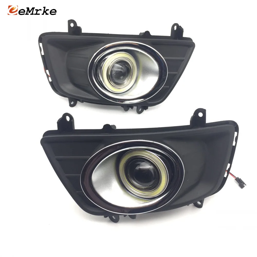 LED Daytime Running Lights DRL Projector Lens H11 55W Fog Lights COB