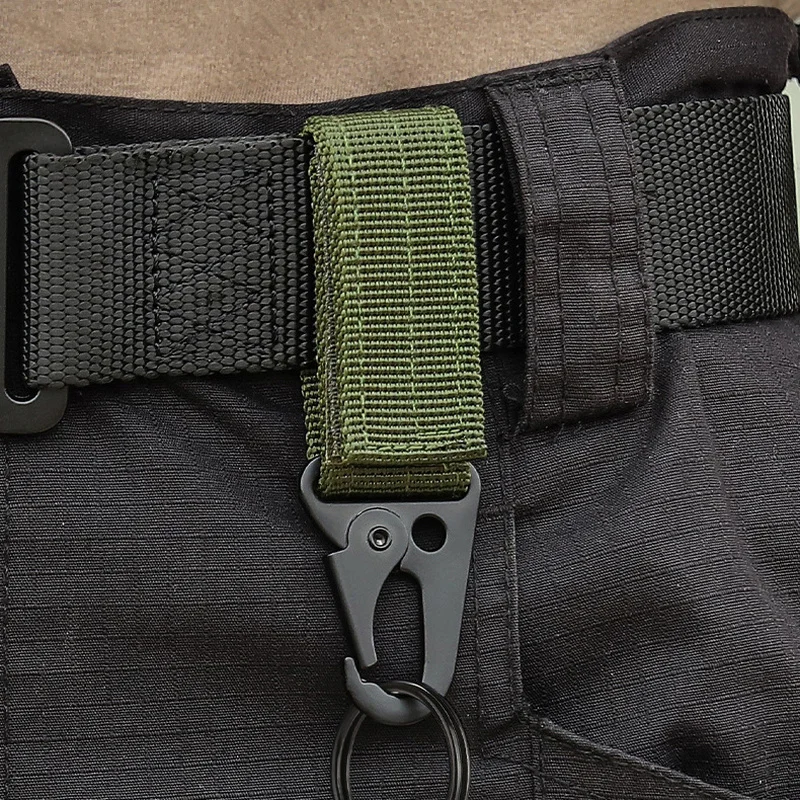 Outdoor Carabiner High Strength Nylon Key Hook MOLLE Webbing Buckle Hanging System