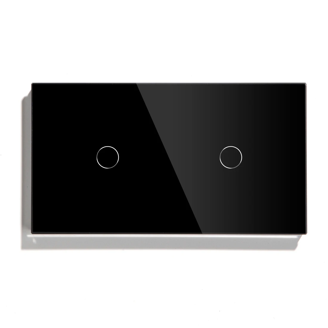 BSEED Interruptor de luz de pared táctil y panel de vidrio con Enchufe de  corriente 157mm*86mm 1 Gang 1 vía Oro : : Bricolaje y herramientas