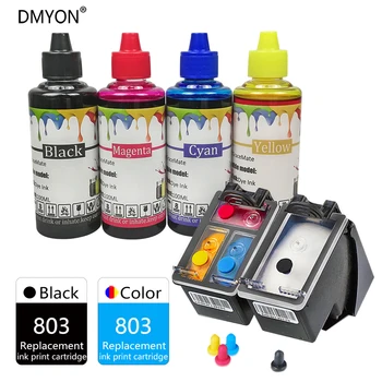 

DMYON 803 XL Cartridges for Printer Ink Compatible for Hp 1112 2130 2132 3630 3632 3830 4650 4652 4652 Envy 4516 4512 4520 4522