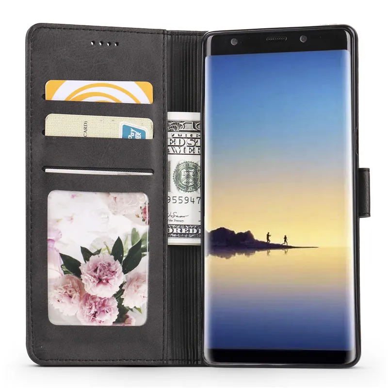 For Samsung Galaxy Note 8 Case Flip Leather Wallet Cover Samsung Galaxy Note 8 Phone Case For Samsung Note 8 9 10 20 Lux_voghion.com