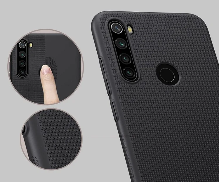 Redmi Note 8T чехол NILLKIN матовый ПК Жесткий чехол с подарочным держателем для телефона Redmi Note 8T чехол для глобальной версии