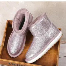 OLOMM Дамская обувь женские ботинки зимние ботинки с цепочкой, модный кулон в виде Новинка зимы зимние ботинки на нескользящей подошве; теплые и дышащие; AB-76