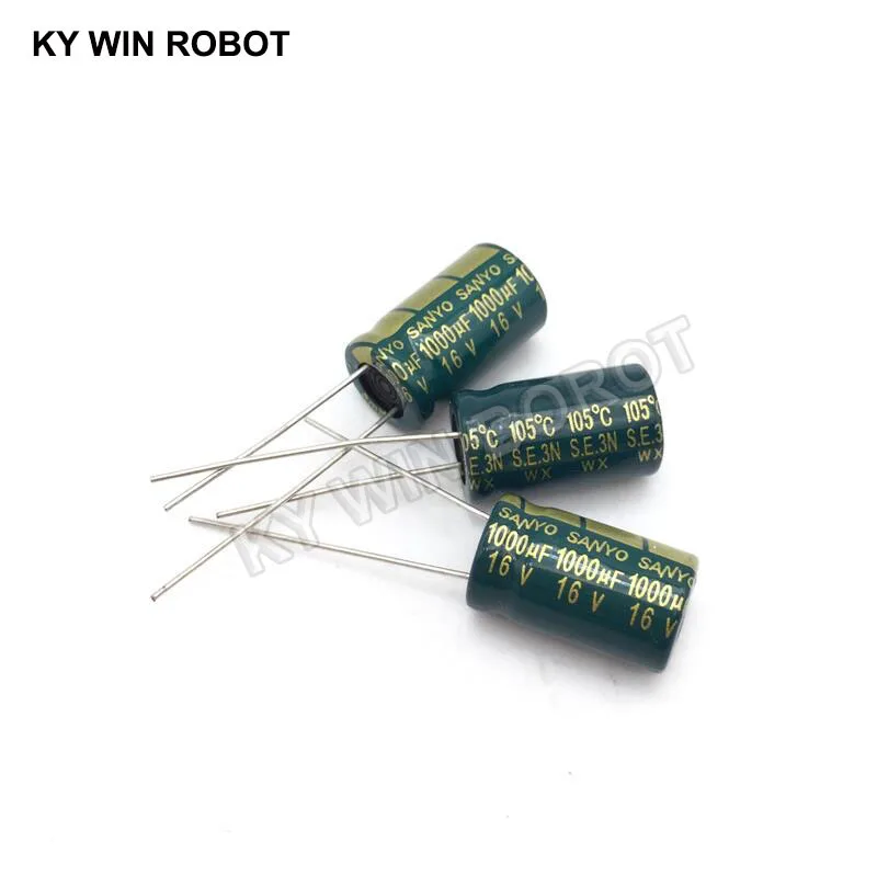 10 pcs Aluminum electrolytic capacitor 1000 uF 16 V 10 * 16 mm frekuensi tinggi Radial Electrolytic kapasitor