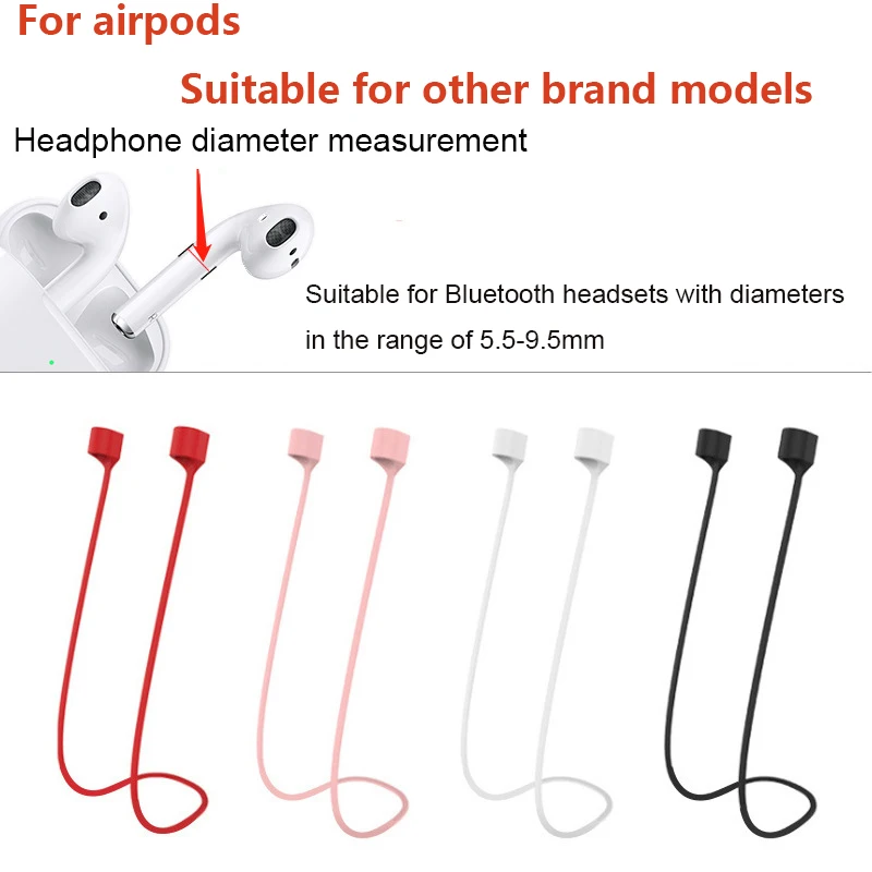 Ремешок для наушников Airpods силиконовый шнур-кабель 10 цветов | Электроника