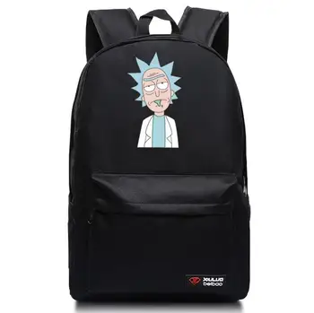 

Women Backpack Anime Cartoon Rick and Morty Backpack School Bags Teenagers Laptop Shoulders Bag Bookbags Men Travel Bags