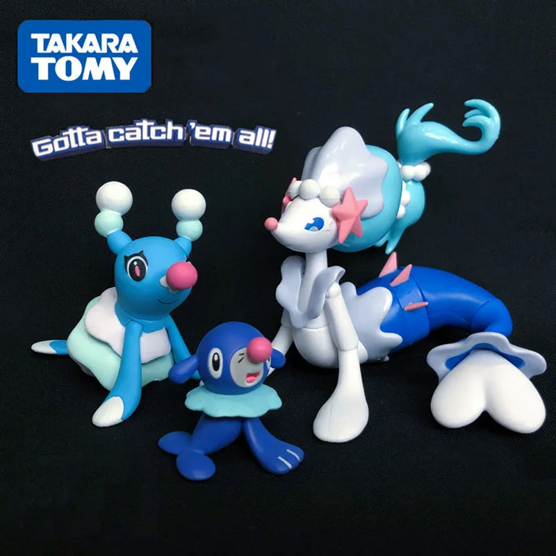 Takara Tomy Pokemon аниме Popplio Brionne Primarina фигурки кукол игрушка подарок на день рождения для фанатов мультяшная фигурка коллекция моделей Игрушек