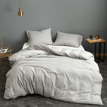 

1pc Simple Duvet cover solid color Queen King size Quilt Cover Single Double Bed Hotel Home Bedding article Quilt Cover 11colors