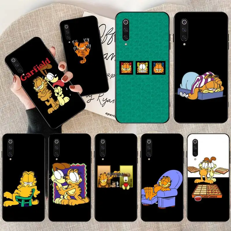 

HPCHCJHM Cartoon Garfield Cat Phone Case Cover for Xiaomi Mi9 9SE 8SE Pocophone F1 Mi8 Lite