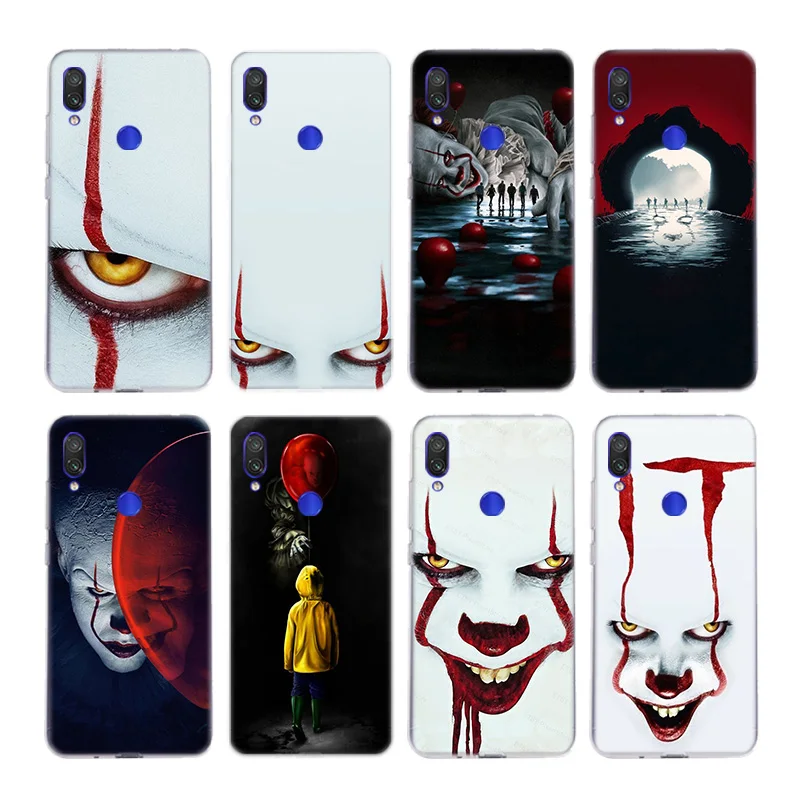 Силиконовый чехол с изображением клоуна из страха для Xiaomi Redmi Note 9S 9 8 8T 7 K20 K30 Pro 4 4X 5