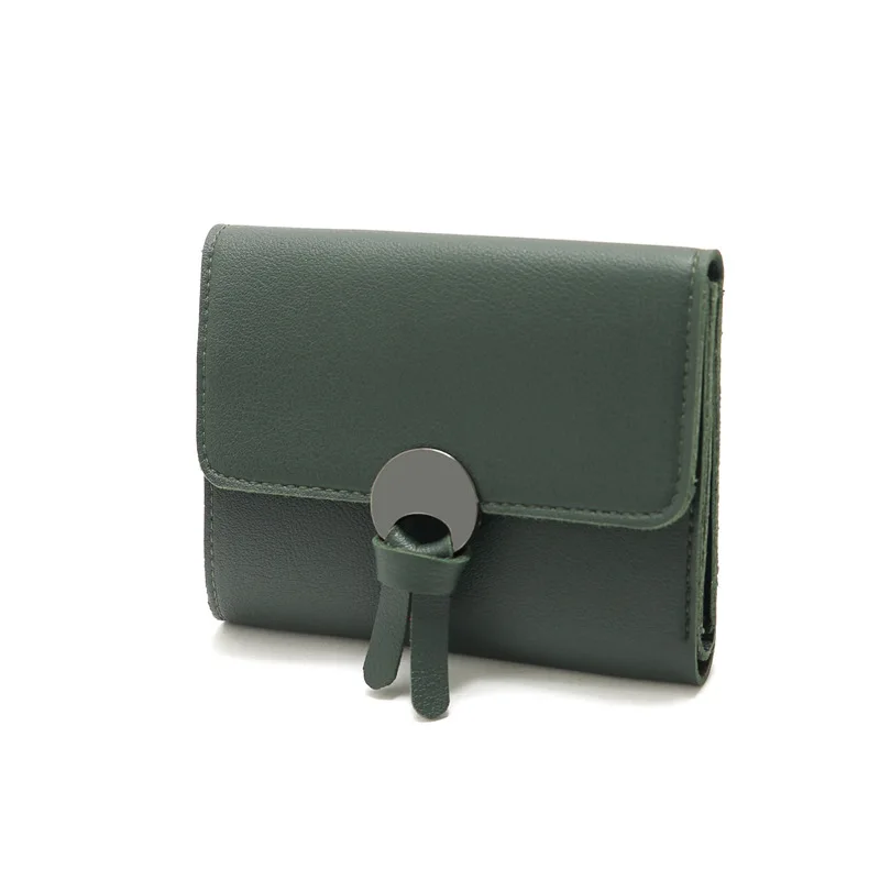 

PU Leather Fresh Women's Short Wallet Coin Purse Small Money Pouch Card Bag Bolso Mujer Bolsa Carteira Mini Handbag for Girls
