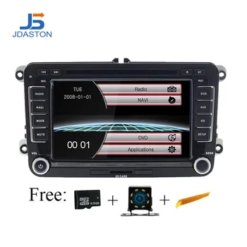 

JDASTON Car DVD Player For Skoda Volkswagen VW Passat B6 Polo Golf Touran Sharan Jetta Caddy T5 Tiguan Bora 2 Din Car Radio GPS