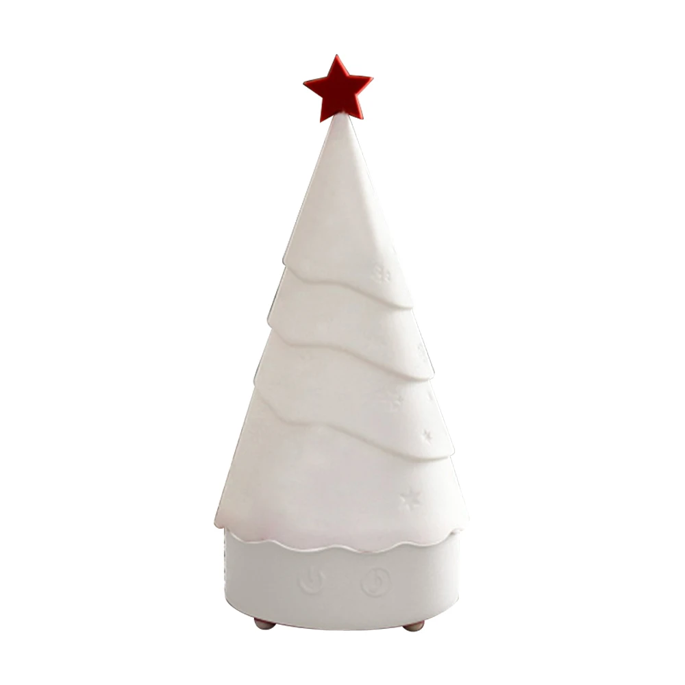 

Santa Claus Ligh Christmas Tree Patted Silicone Led Night Light 4 Color Touch Sensor Tap Control Gift For Children Baby Kids O16