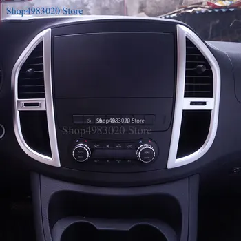 

Accessories For Mercedes Benz Vito W447 2014-2017 Middle Control Air Conditioner AC Outlet Vent Overlay Cover Panel Kit Trim