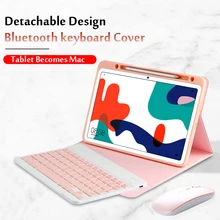 Estojo para huawei matepad 10.4 teclado sem fio bluetooth BAH3-W09/w59/al00 10.4 tablet tablet tablet suporte magnético capa funda