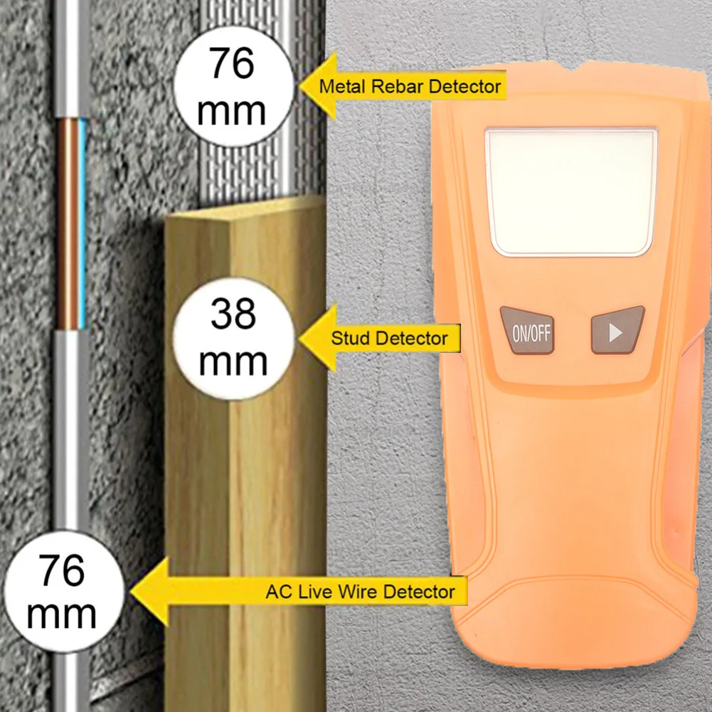 Intelligent Stud Scanner Digital Stud/Cable/Pipe Finder Easy Reading LCD Display Wood Wall Metal Detectors Detector