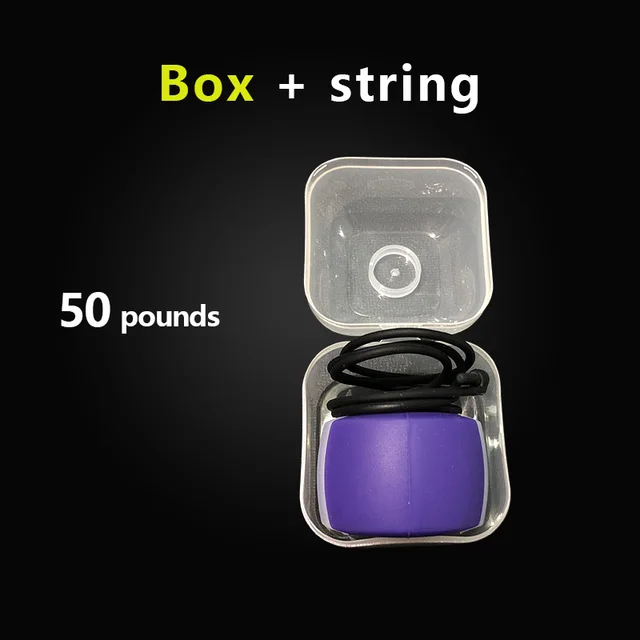 Food-grade Silica Gel Jaw Exercise Line Ball Muscle Trainin Fitness Ball Neck Face Toning  Jaw Muscle Training Face lift purple box
