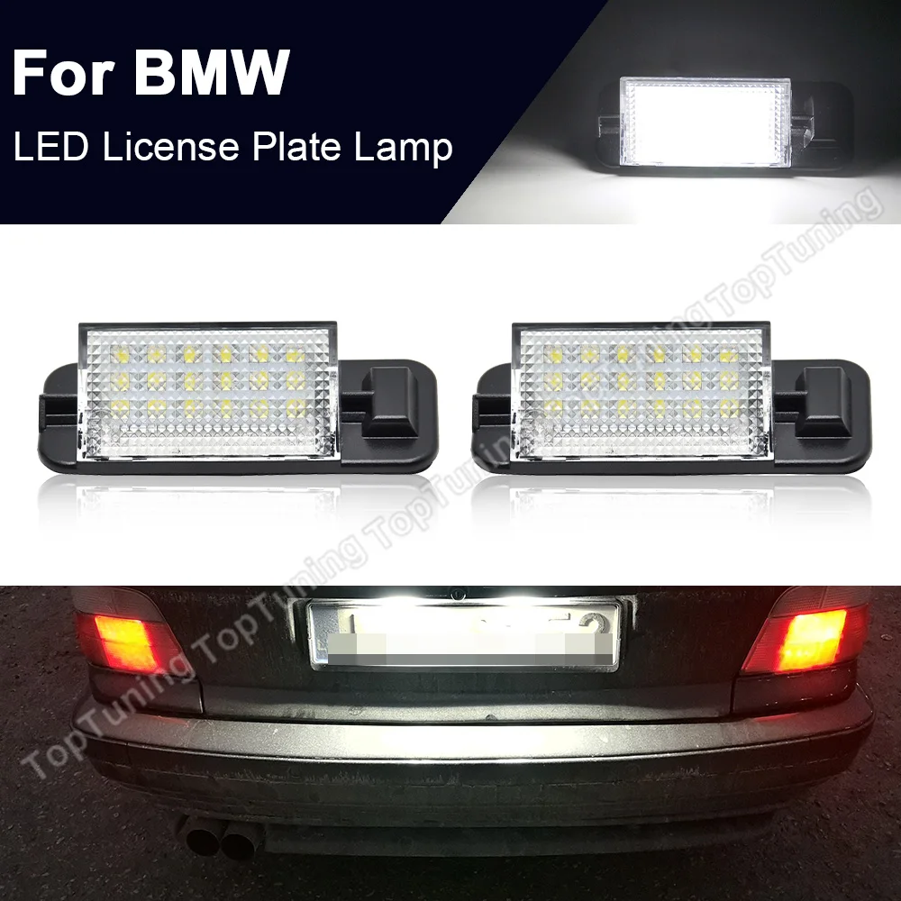 2x For Bmw E36 3 Series 19921999 Canbus Car Led License Number Plate