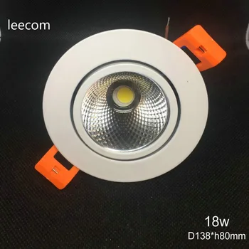 

10pc/lot 18w High Shade Led Spot Light Downlights Energy Saving With Excellent Heatsink High Brightness Epistar 5years warranty