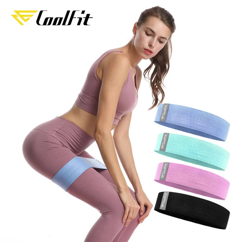 Фитнес резинка CoolFit фитнес для йоги нескользящая плетеная эластичная|Эспандеры| |