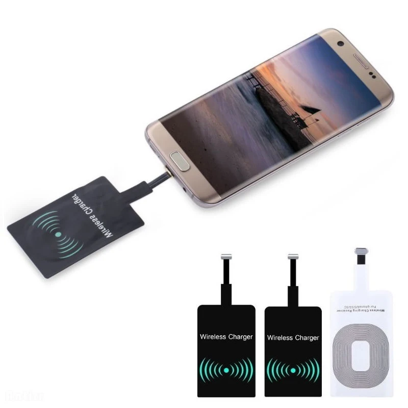 

Protefeuille Universal Qi Wireless Charger Receiver For iPhone 5S SE 6 7 Plus Android Charging Adapter Pad Inductive Accessories