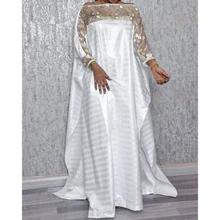 

Plus Size African Sequin Chiffon Dress South Africa Evening Party Dress Women Vestidos Robe Africaine Muslim Abaya Clothes 2021