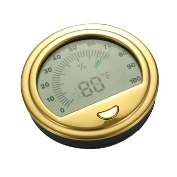 

Galiner Round Mini Cigar Hygrometer Pocket Portable Accurate Humidor Accessories Accurate Humidity Sensitive Meter Cigar Tool