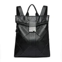 Европейский и американский модный рюкзак женский стиль мягкая кожаная большая Вместительная дорожная сумка Универсальный школьный рюкзак