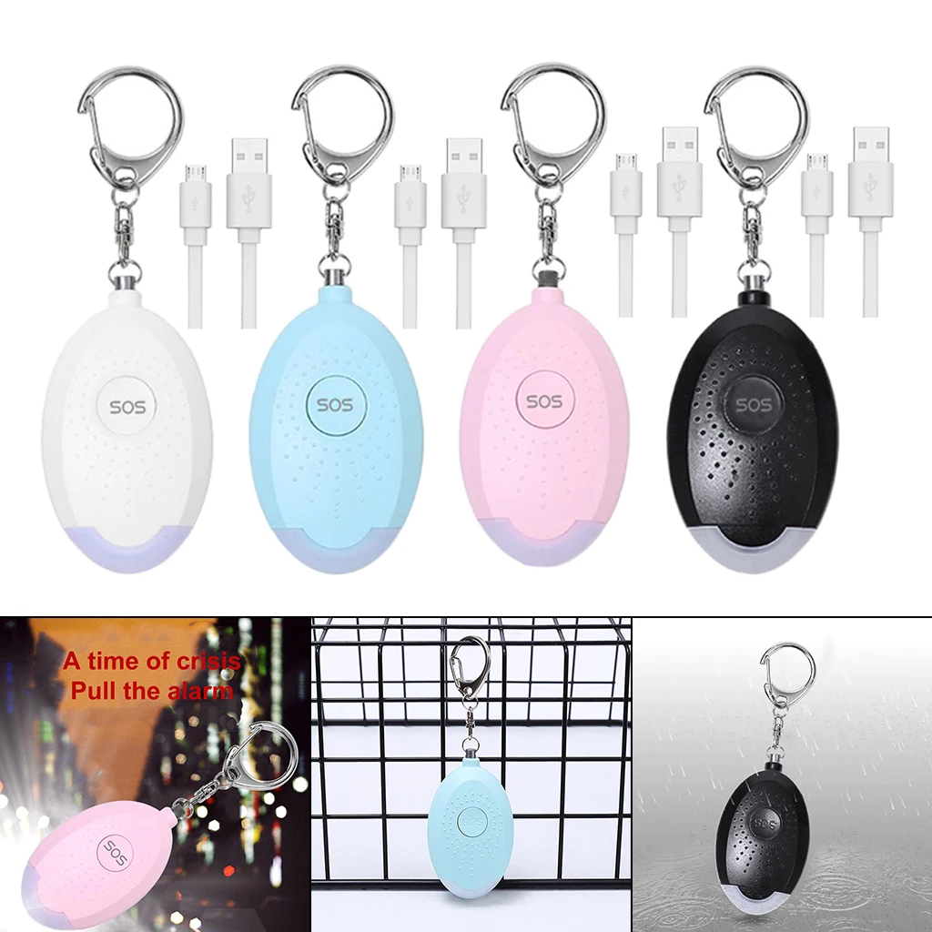 Safe Sound Personal Alarm Keychain 130db Security Emergency Siren LED Light