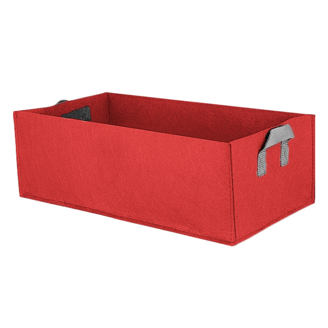 

60 X 30 X 20cm Eco-Friendly Square Plastic Tray Flower Garden Grow Bag Vegetable Fabric Planting Bag - Red L