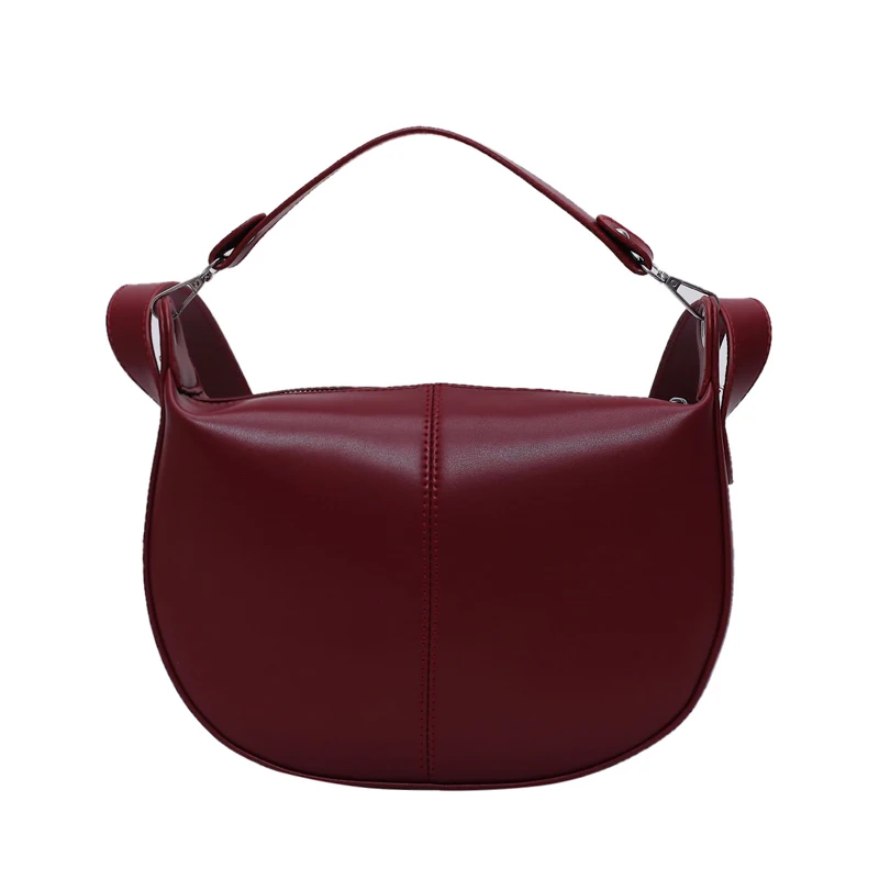 Женская сумка через плечо, модные седельные сумки из искусственной кожи, сумки через плечо для женщин, дизайнерские сумки - Цвет: Красный