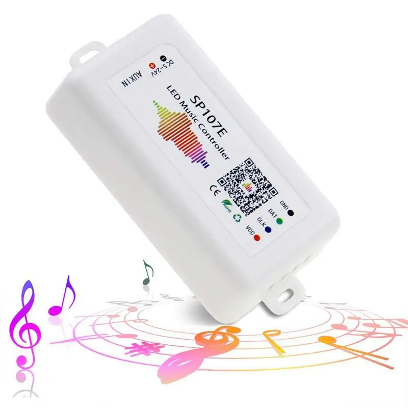 

LED Controller, WS2812B WS2811 Music Sync Bluetooth Controller, iOS Android Smartphone App Control for WS2813 SK6812 SK6812-RGBW