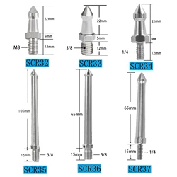 3/8,1/4 Inch Interface High Quality Stainless Steel Foot Spike for Monopod Tripod Camera Spikes Component  Mounting Stud Screw