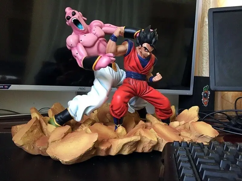DBZ Goku Son Goh Vs Buu Боевая статуя из смолы масштаб 1/6 в наличии|Игровые фигурки и