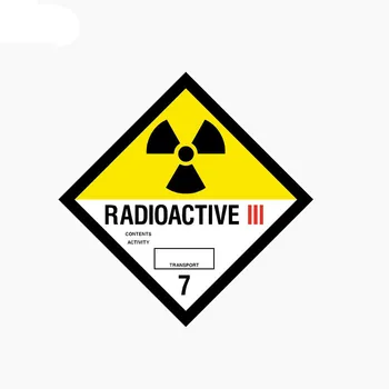 

RADIOACTIVE Car Sticker Reflective Car Window Personality Decal Waterproof Sunscreen Auto Accessories Vinyl,10cm*10cm