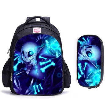 

16 Inch Undertale Backpack for Teenage Girls Boys School Bag Mochila Travel Bag Undertale Children School Mochilas