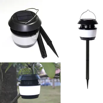 

Solar Landscape Spotlights Waterproof LED Ultrasonic Mosquito Repellent Light Portable Hanging Lantern for Garden Lawn