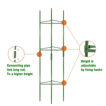 

Tomatoes Cage Assembled Plant Vegetable Trellis Support Stakes for Indoor Pot Outdoor Use Garden HG99