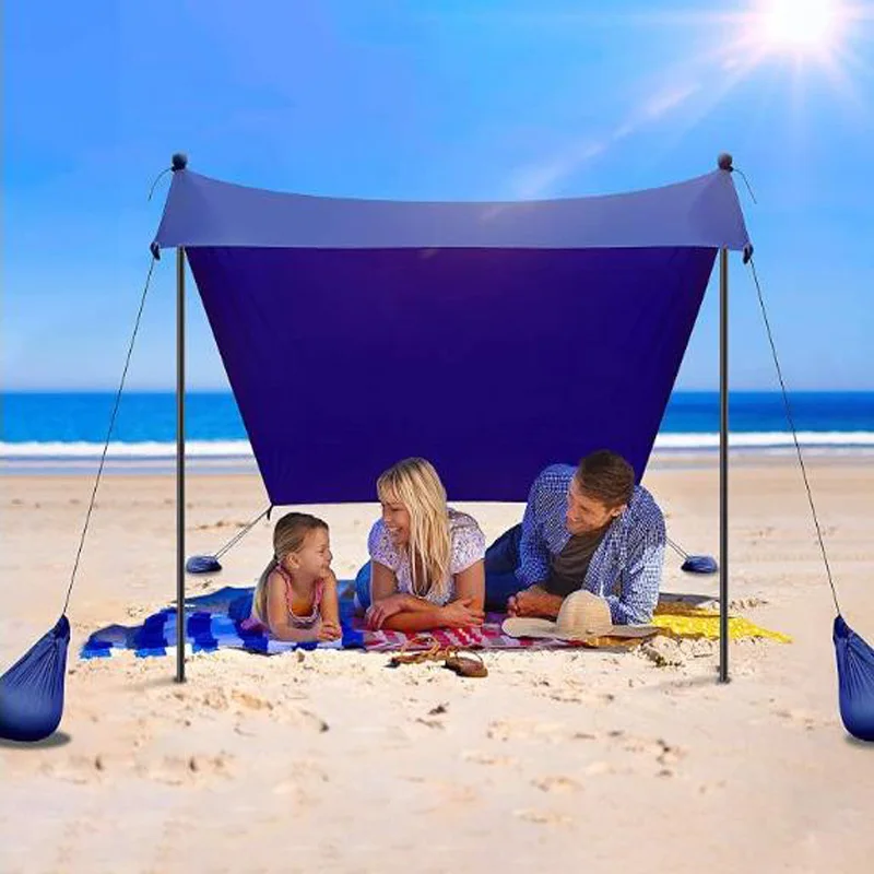 

Kalosse 2.1X2.1M Family Beach Hiking Sunshade Tents 3-4 Person Lightweight Sun Shade Tent