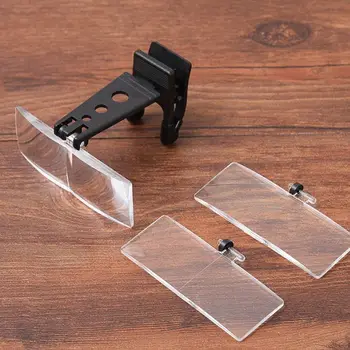 

Hot Magnifier Folding Handfree Clip On Clear Magnifying Glasses Lens Precise 37MD