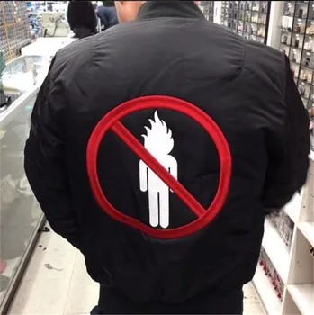 

Travis scott no bystanders Bomber Jacket Men Women Best Quality Embroidery Force Pilot Jacket Travis Scott AstroWorld Jacket