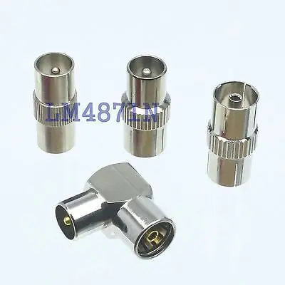 

DHL/EMS 10 LOTS Kit Adapter 4pcs/set IEC to PAL DVB-T TV male female RF connector Test converter -d2
