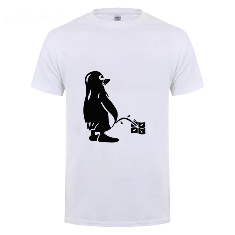 

Penguin Linux Ubuntu Ozf T Shirt Men Streetwear Casual Loose Short Sleeve Round Neck Cotton Funny T-Shirt Summer Tops Tee Tshirt