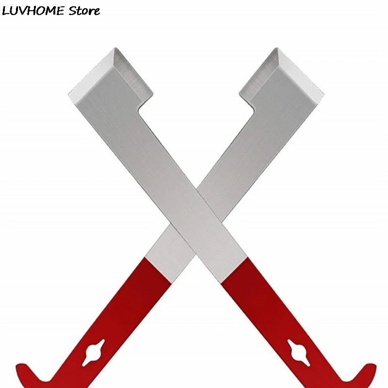 Beekeeping Equipmentc Red 27cm Stainless Bee Hive Tool Frame Lifter And Scraper J Shape Hook Beekeeper Tool Scraping Knife