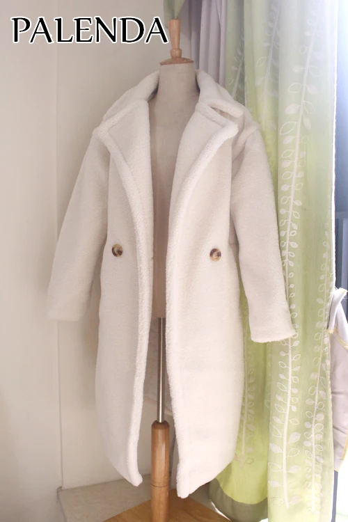 2018 Новое плюшевое пальто из искусственного меха длинное пальто женское пальто из овечьего меха 4 цвета