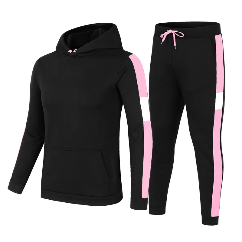 

New Style Glossy Board Sweater Suit Men's Casual Hooded Suit Indoor and Outdoor Comfortable Sportswear Two-piece Set